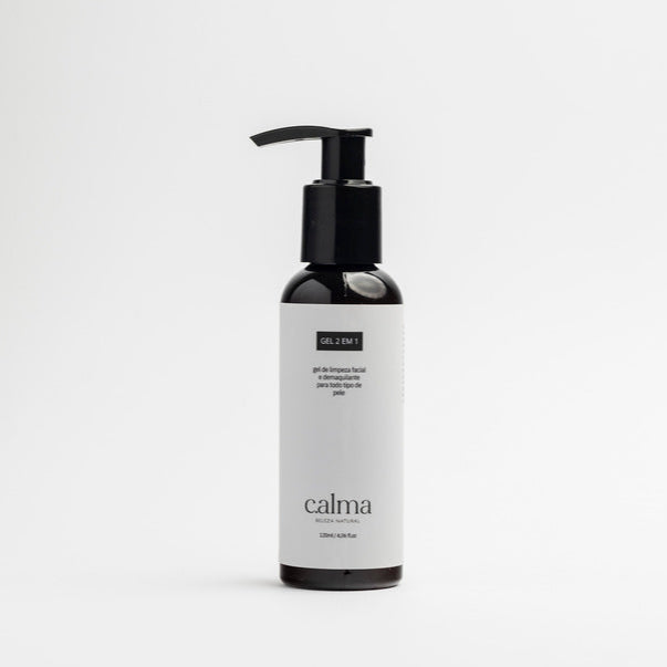 Autocuidado minimalista com Gel 2 em 1 vegano e natural