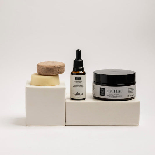 Cosméticos naturais para cuidados capilares – Kit Completo Calma Beleza Natura