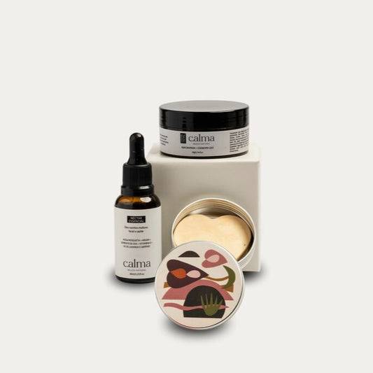 Ritual de beleza minimalista com Kit Coração 2 Calma Beleza Natural