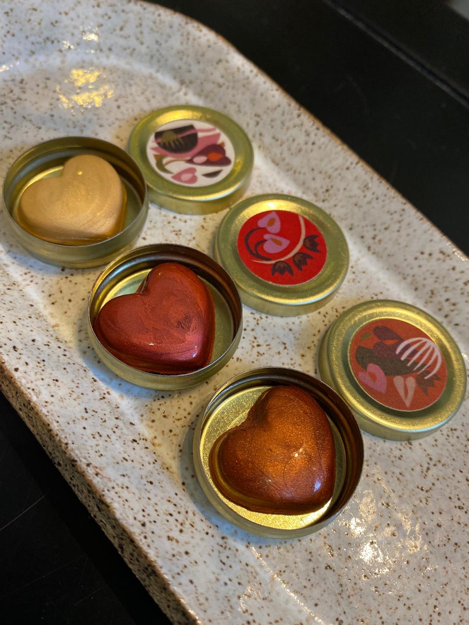Trio Mini Corações