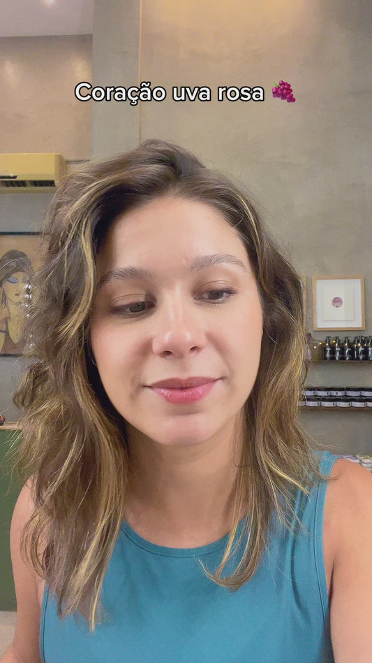 Coração Uva rosa